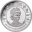 Kuningatar Elizabeth II 70-vuotista hallitusta - Tokelau 2021 v. 5$  99,9% hopearaha. 31,1 g