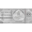 Год Крысы 2020 - Монголия 100 Тугрик,  99,9% серебряная банкнота с цветной печатью, 5 г.