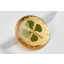 Õnn kaasa! - Good Luck! - Palau 1 $ 2022.a. 1 grammine 99,9% kuldmünt ehtsa ristikheina lehega