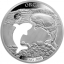 «Животные Америки -Коса́тка »,  Барбадос 5 $ 2020 г. 99,9% серебряная монета с безупречным разрезом, 31.1 г. 