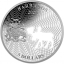 Shapes of America. Cut-Out Silver Coin Collection. Moose. Barbados 5$ 2020. 99,9% silver coin 1 oz
